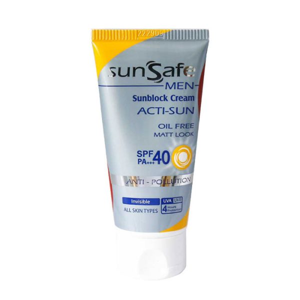 کرم ضد آفتاب مردانه spf40 سان سیف