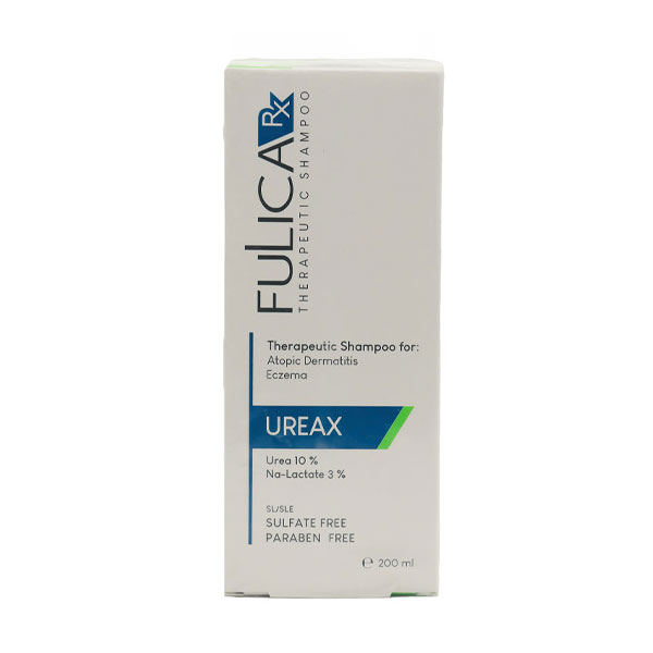 شامپو UREAX فولیکا RX حاوی 10% اوره و 3% سدیم لاکتات