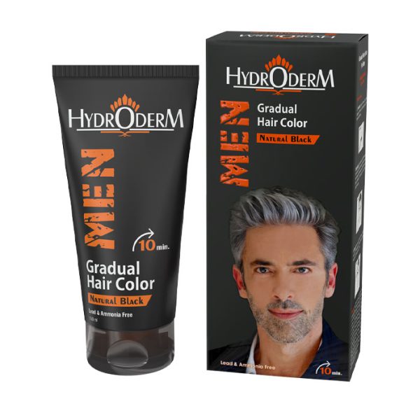 رنگ کننده تدریجی موی سر مشکی طبیعی هیدرودرم