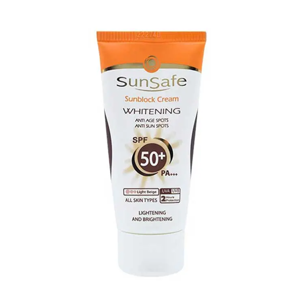 کرم ضد آفتاب رنگی روشن کننده SPF 50 سان سیف