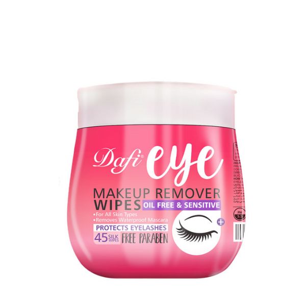 دستمال مرطوب پاک کننده دور چشم دافی 45 عددی