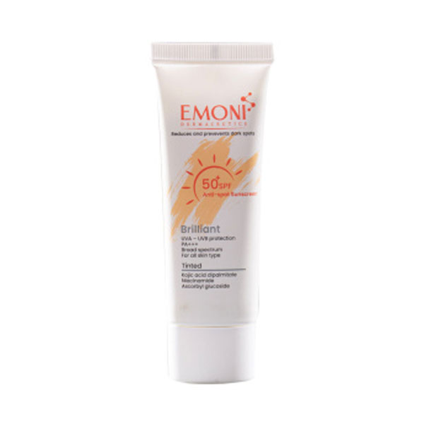کرم ضدآفتاب رنگی پوست دارای لک Brilliant امونی 50 میلی لیتر