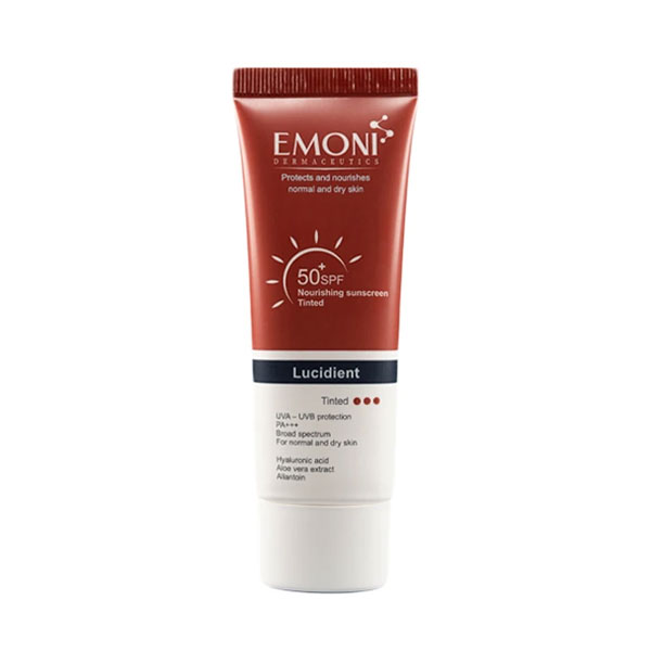 کرم ضدآفتاب رنگی پوست نرمال تا خشک لوسیدینت امونی 50 میلی لیتر