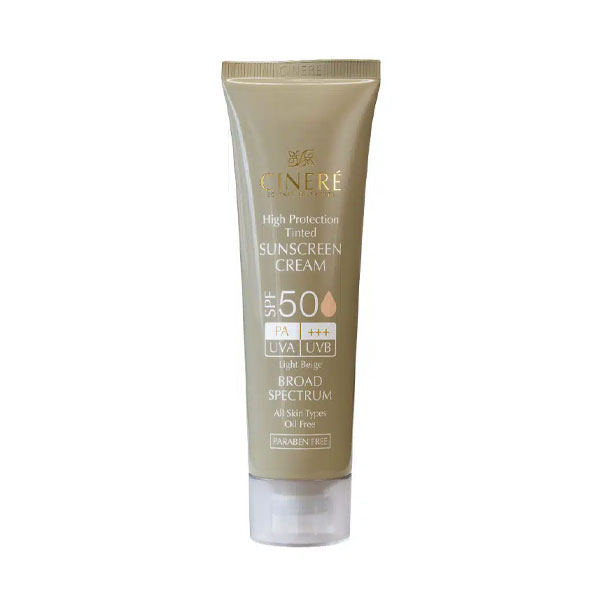 کرم ضد آفتاب بژ طبیعی SPF 50 سینره